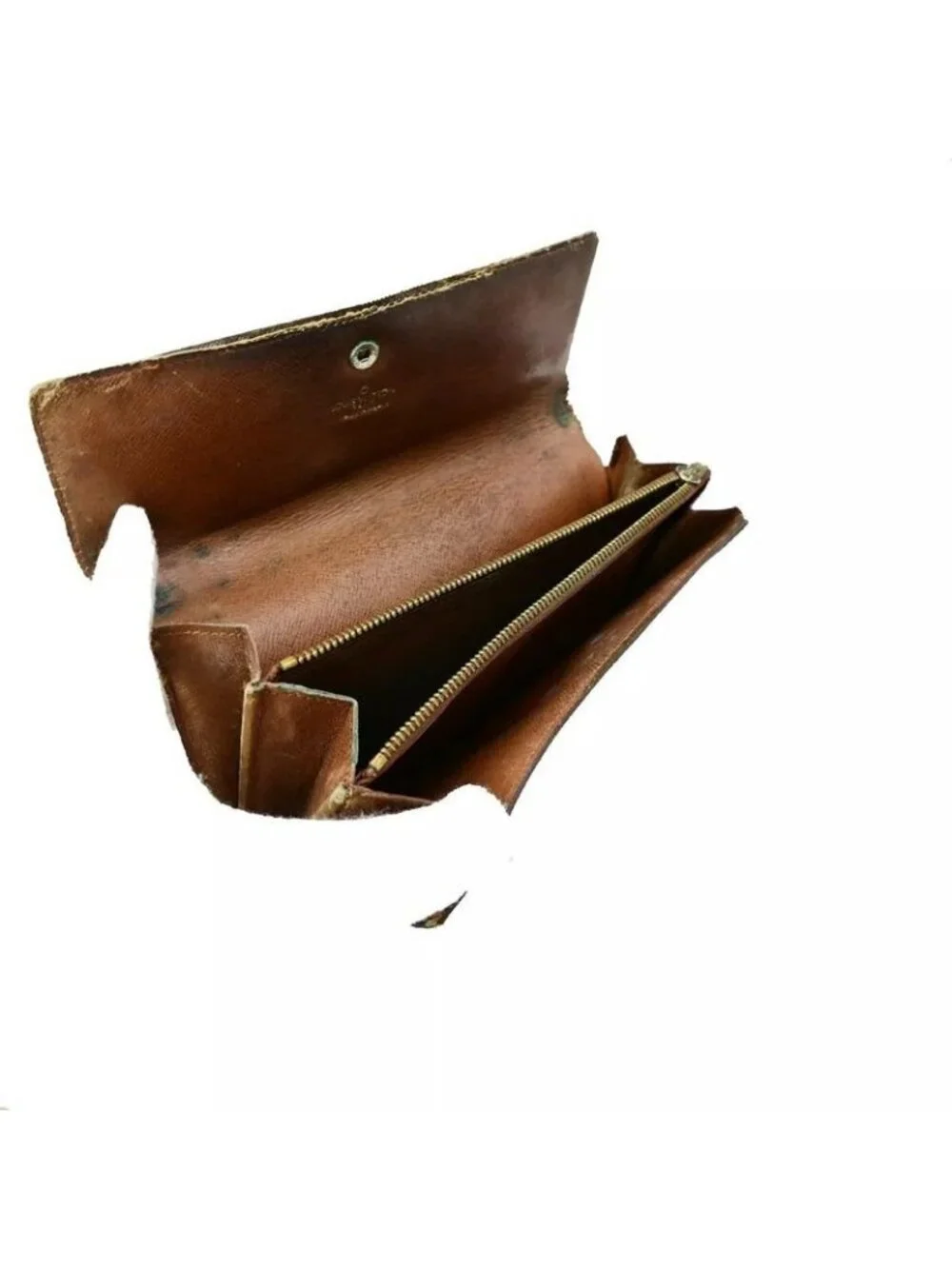 Louis Vuitton Long Wallet Monogram 3 Set Bifold 66 Bs078 - Picture 4 of 10